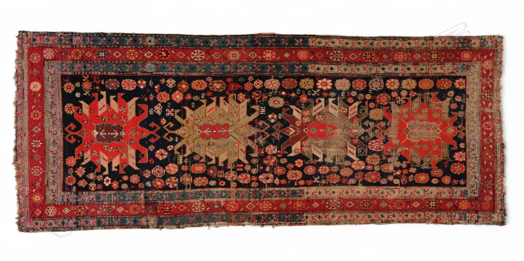Antique Caucasian late 19thC? runner, Image 1++